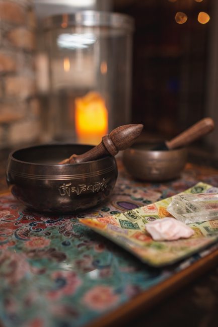 Singing bowls for the Aroma Salon
